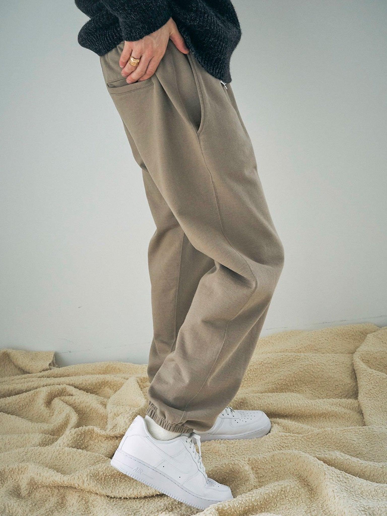 Namu Shop - Unfil Vintage Cotton Fleece Gym Pants - Taupe