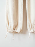Namu Shop - Unfil Vintage Cotton Pile Wide Leg Pants - Natural