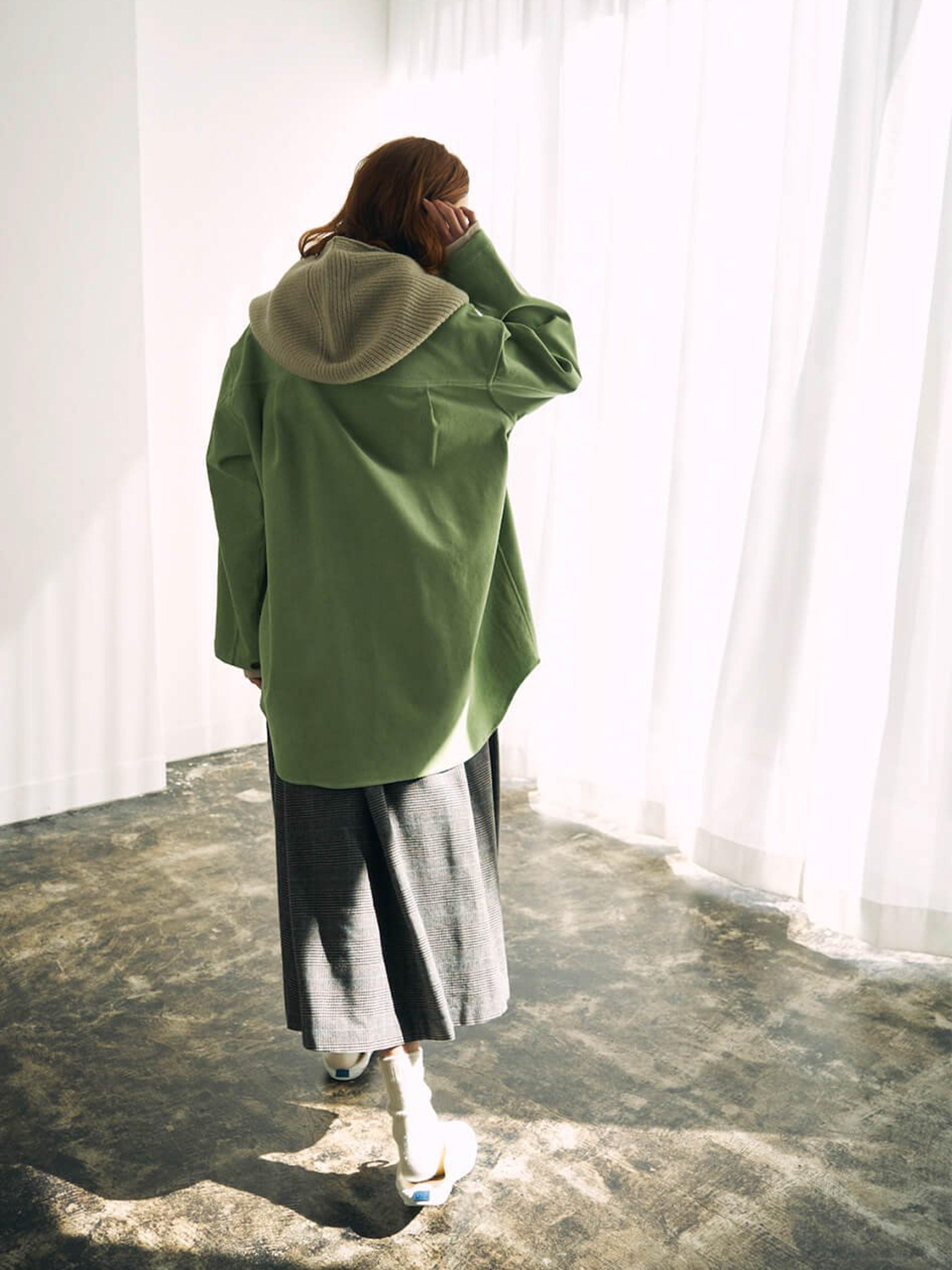Namu Shop - Unfil Wool Cashmere Hood - Grass Beige