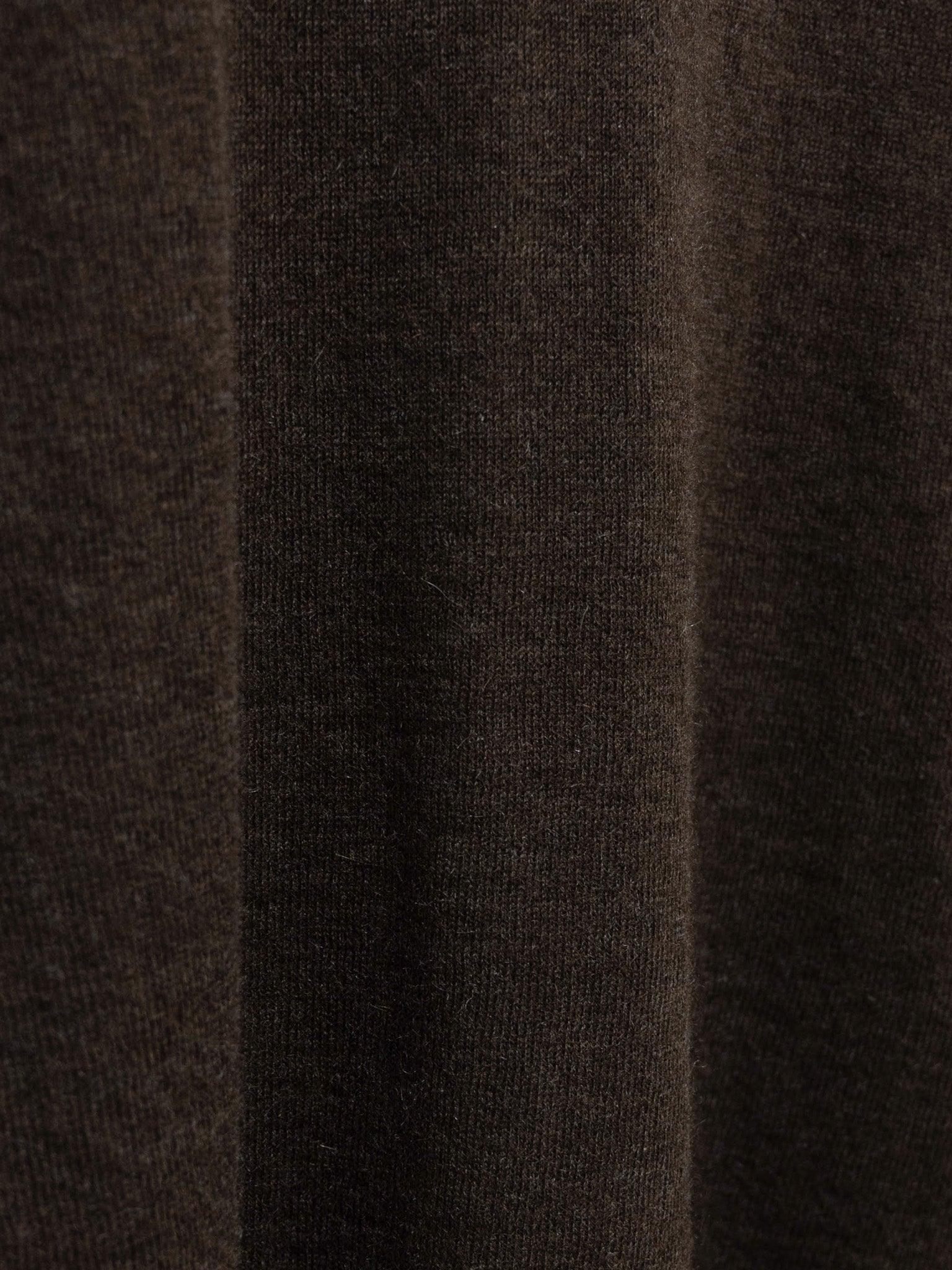 Namu Shop - Unfil Worsted Yak Fine Gauge Knit Sweater - Natural Brown