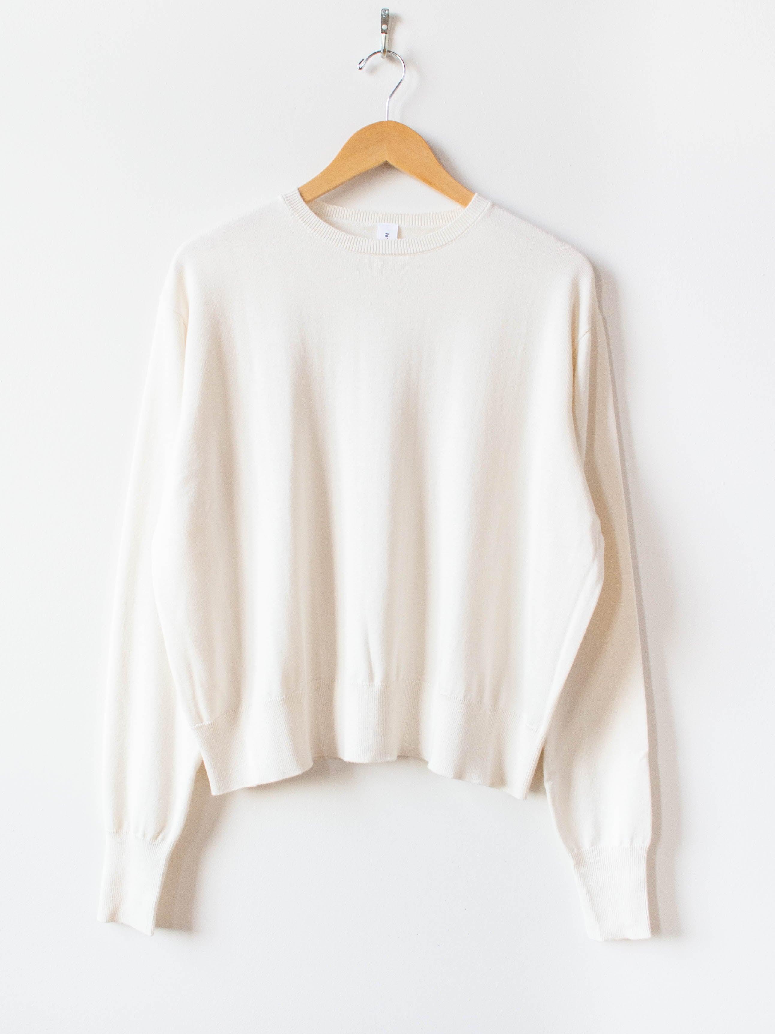 Namu Shop - Veritecoeur Co / Silk / Cashmere Crewneck Knit - White