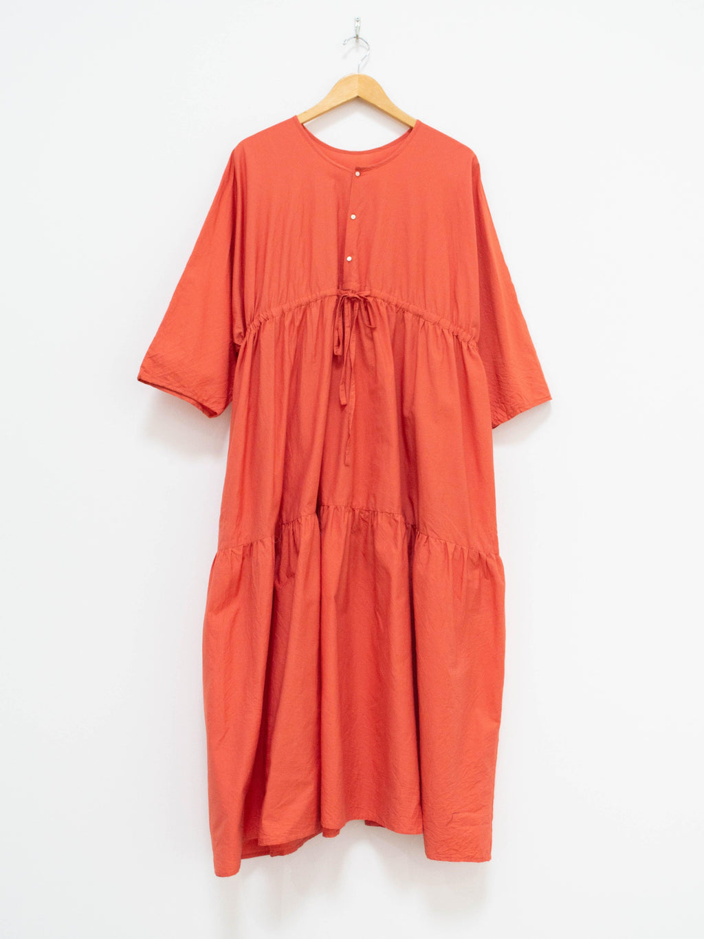 Namu Shop - Veritecoeur Co / Silk Two Way Dress - Orange Red