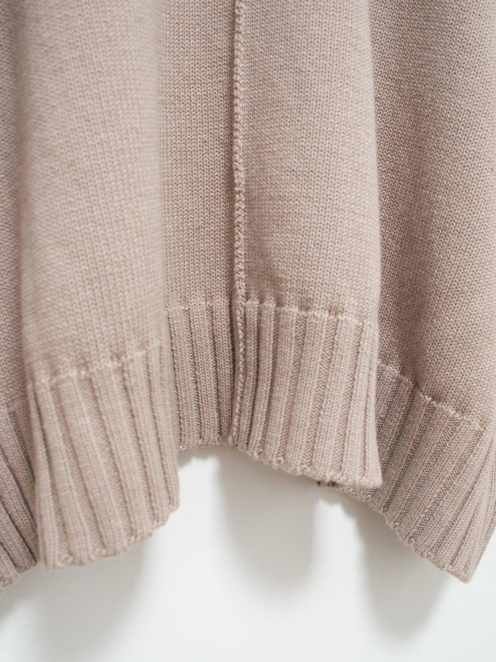 Namu Shop - Veritecoeur Cotton Cashmere Oversized Crewneck Sweater - Beige