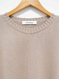 Namu Shop - Veritecoeur Cotton Cashmere Oversized Crewneck Sweater - Beige