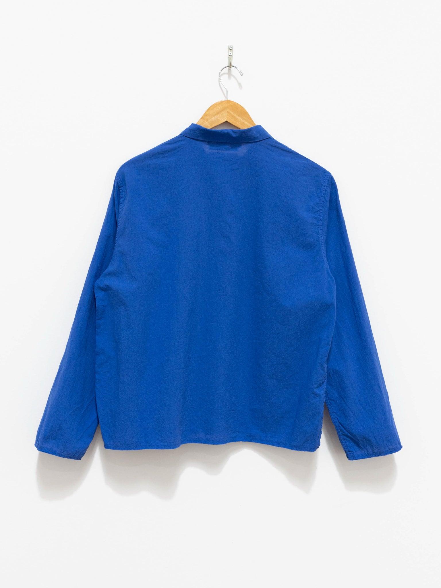 Namu Shop - Veritecoeur Cotton Lawn BD Shirt - Blue