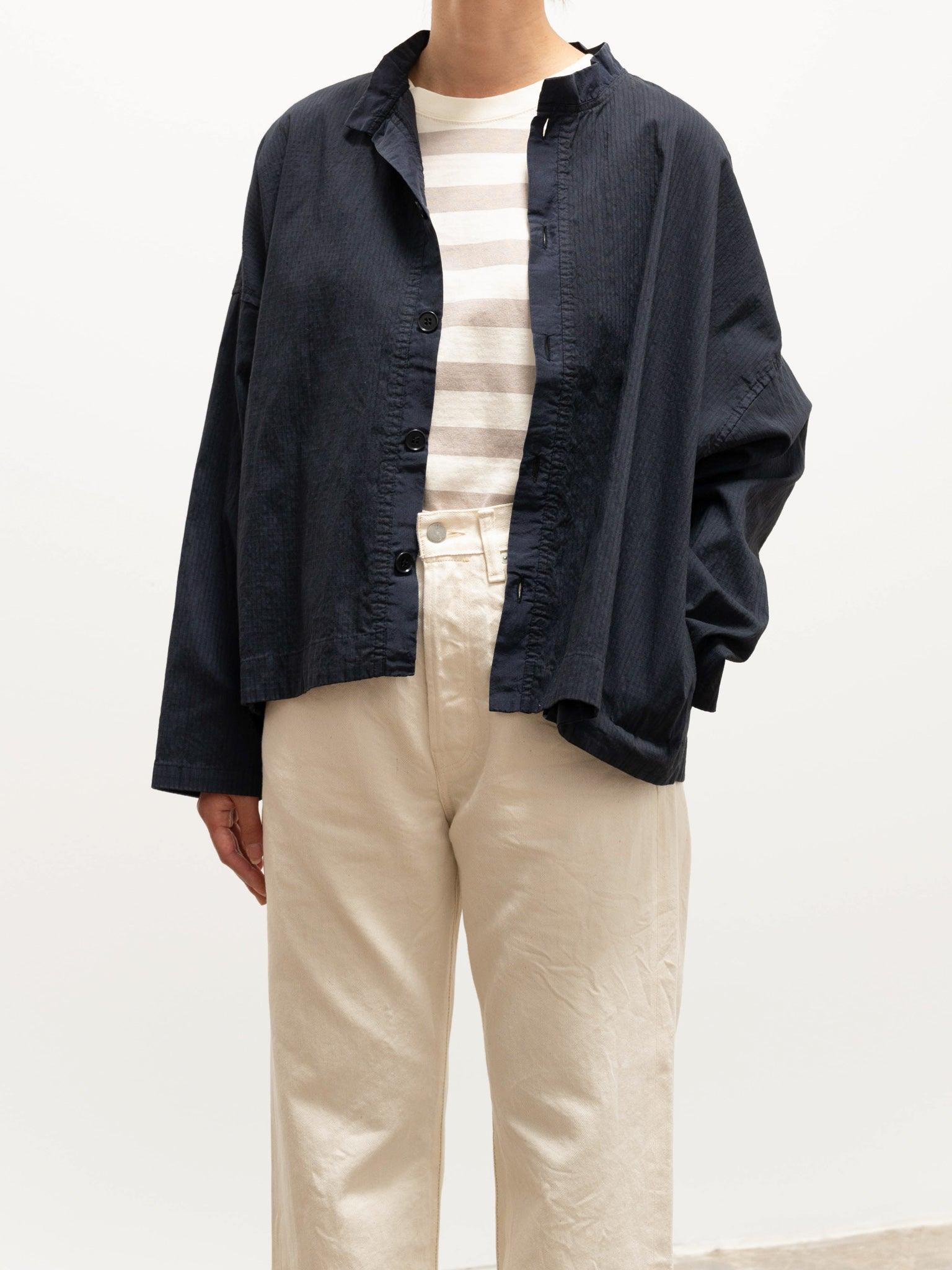 Namu Shop - Veritecoeur Cotton Nylon Ripstop Shirt Jacket - Dark Navy