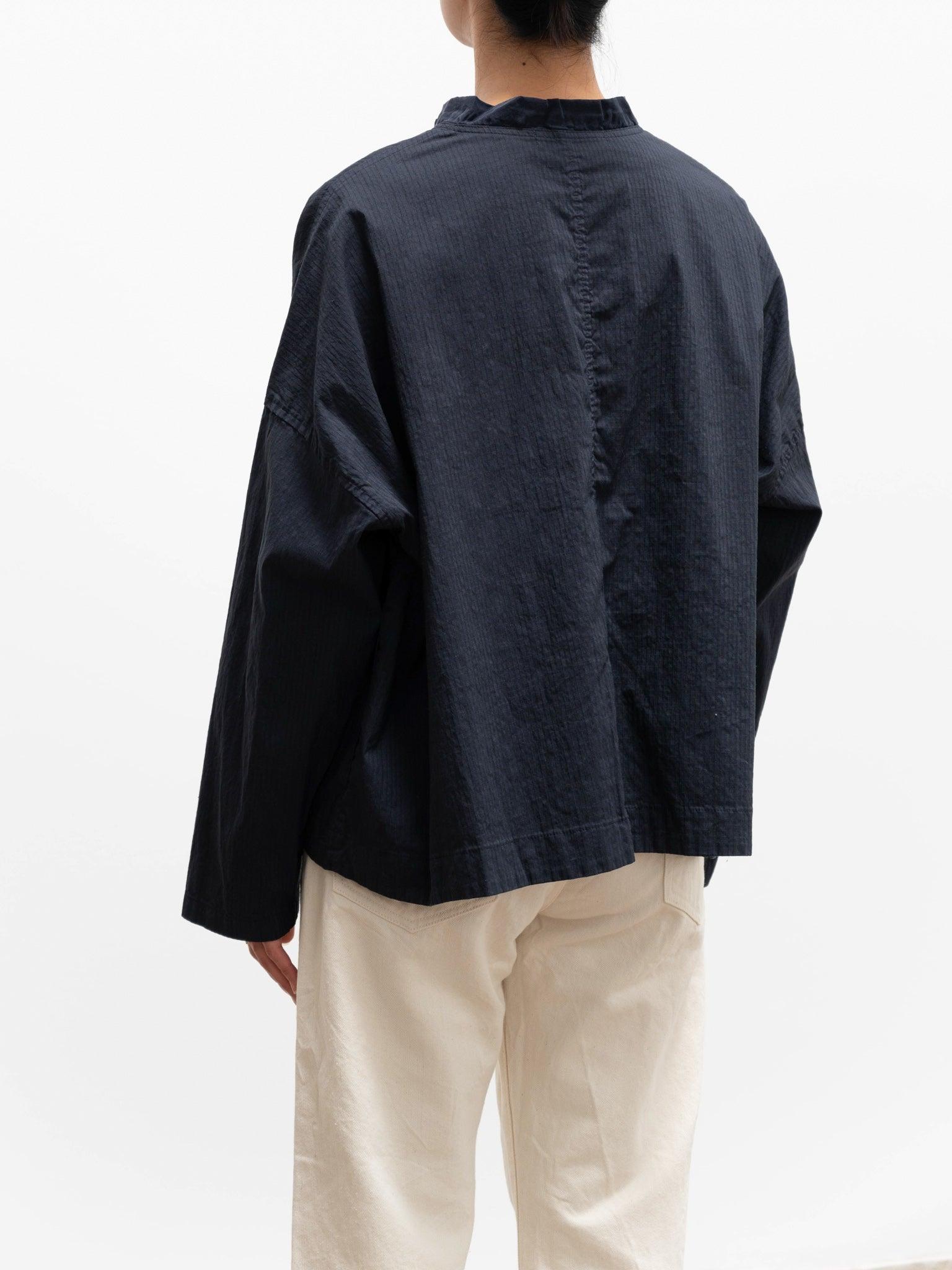 Namu Shop - Veritecoeur Cotton Nylon Ripstop Shirt Jacket - Dark Navy
