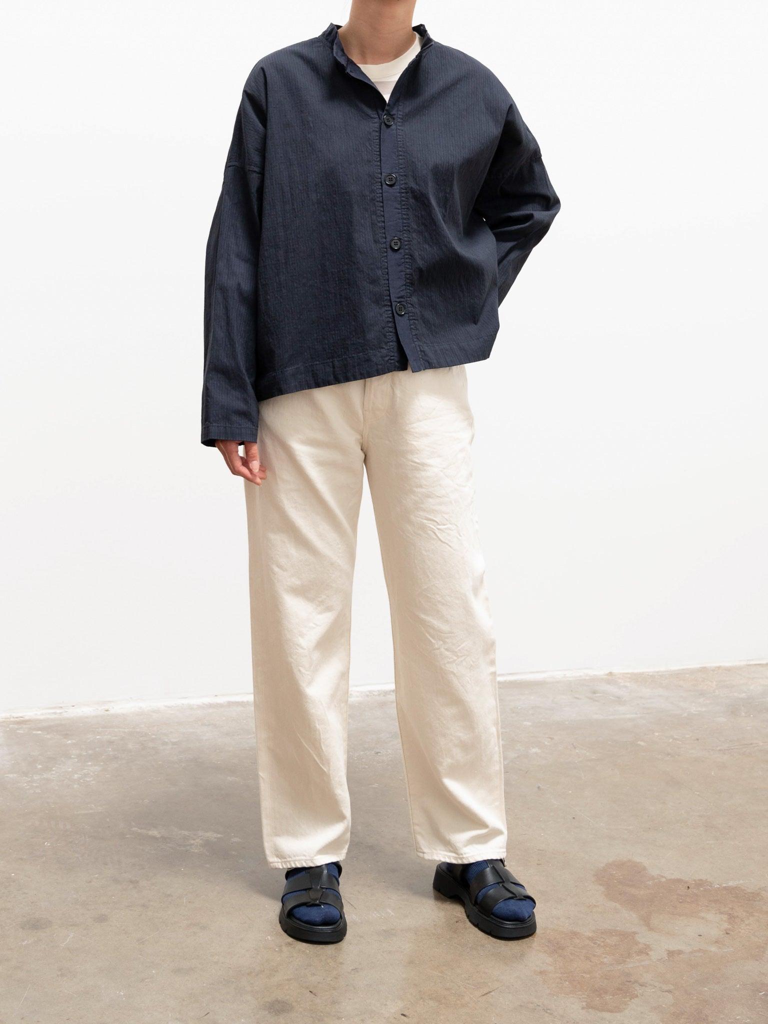 Namu Shop - Veritecoeur Cotton Nylon Ripstop Shirt Jacket - Dark Navy