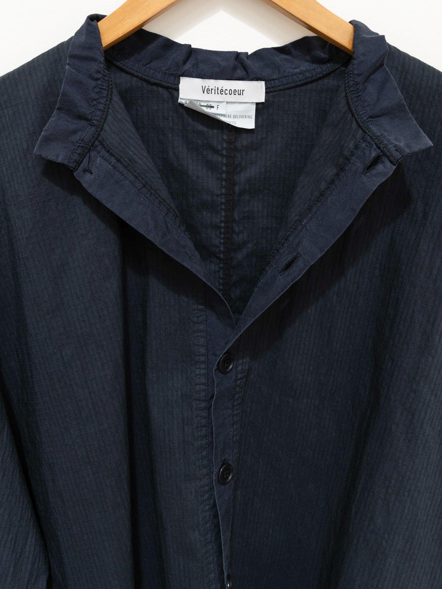 Namu Shop - Veritecoeur Cotton Nylon Ripstop Shirt Jacket - Dark Navy