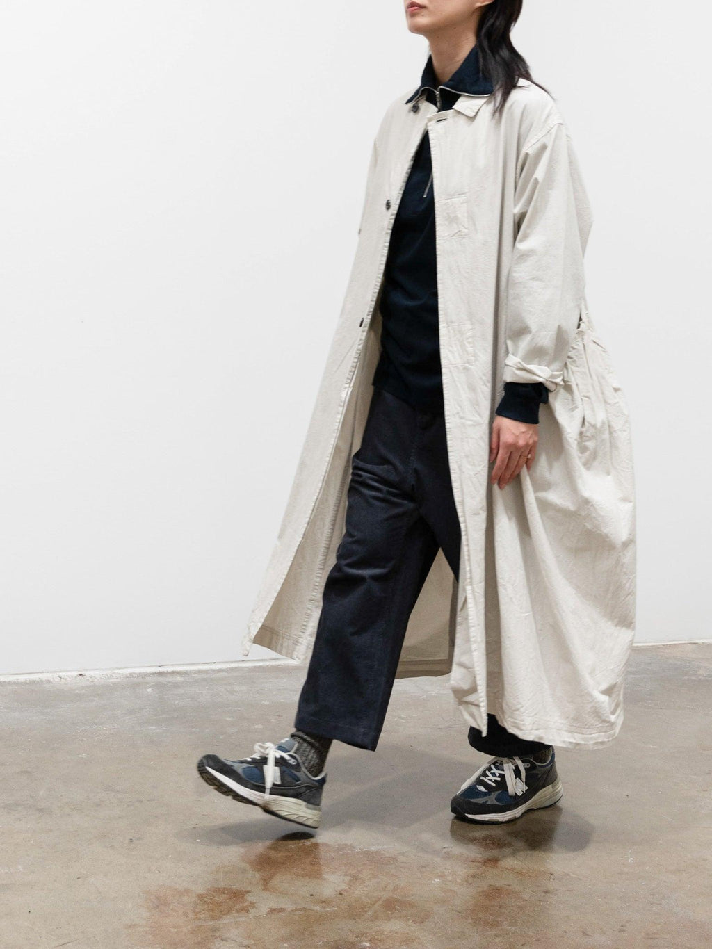 Namu Shop - Veritecoeur Gather Pocket Coat - Greige