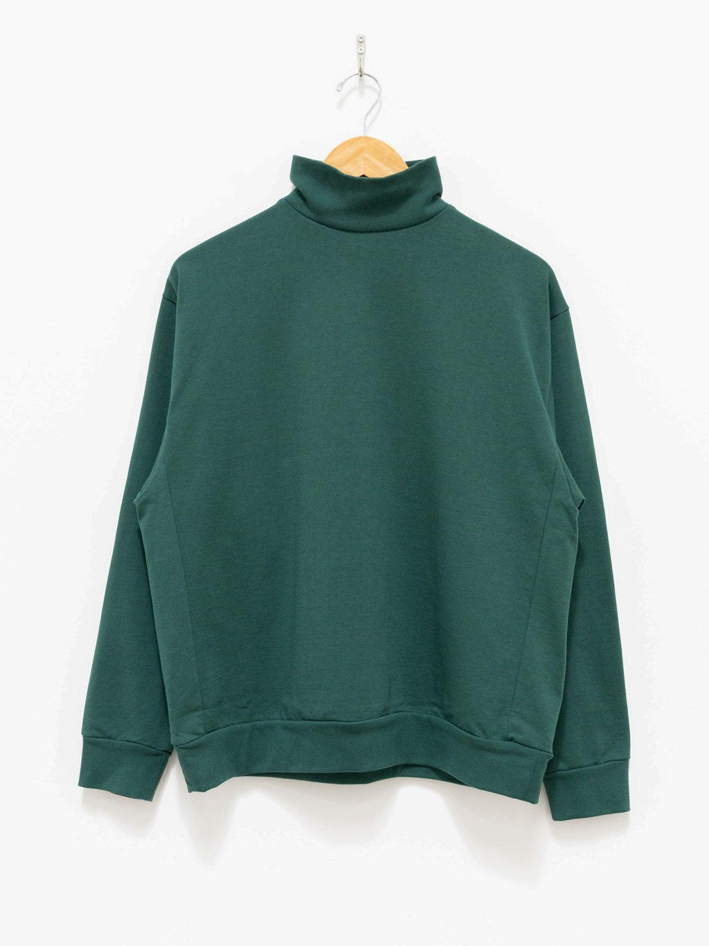 Namu Shop - Veritecoeur High Neck Long Sleeve Tee - Green