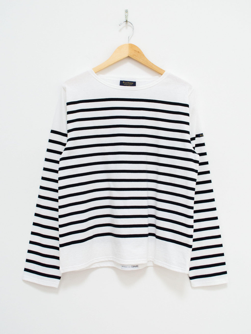 Namu Shop - Veritecoeur Le Minor Border Longsleeve Tee - Black x White