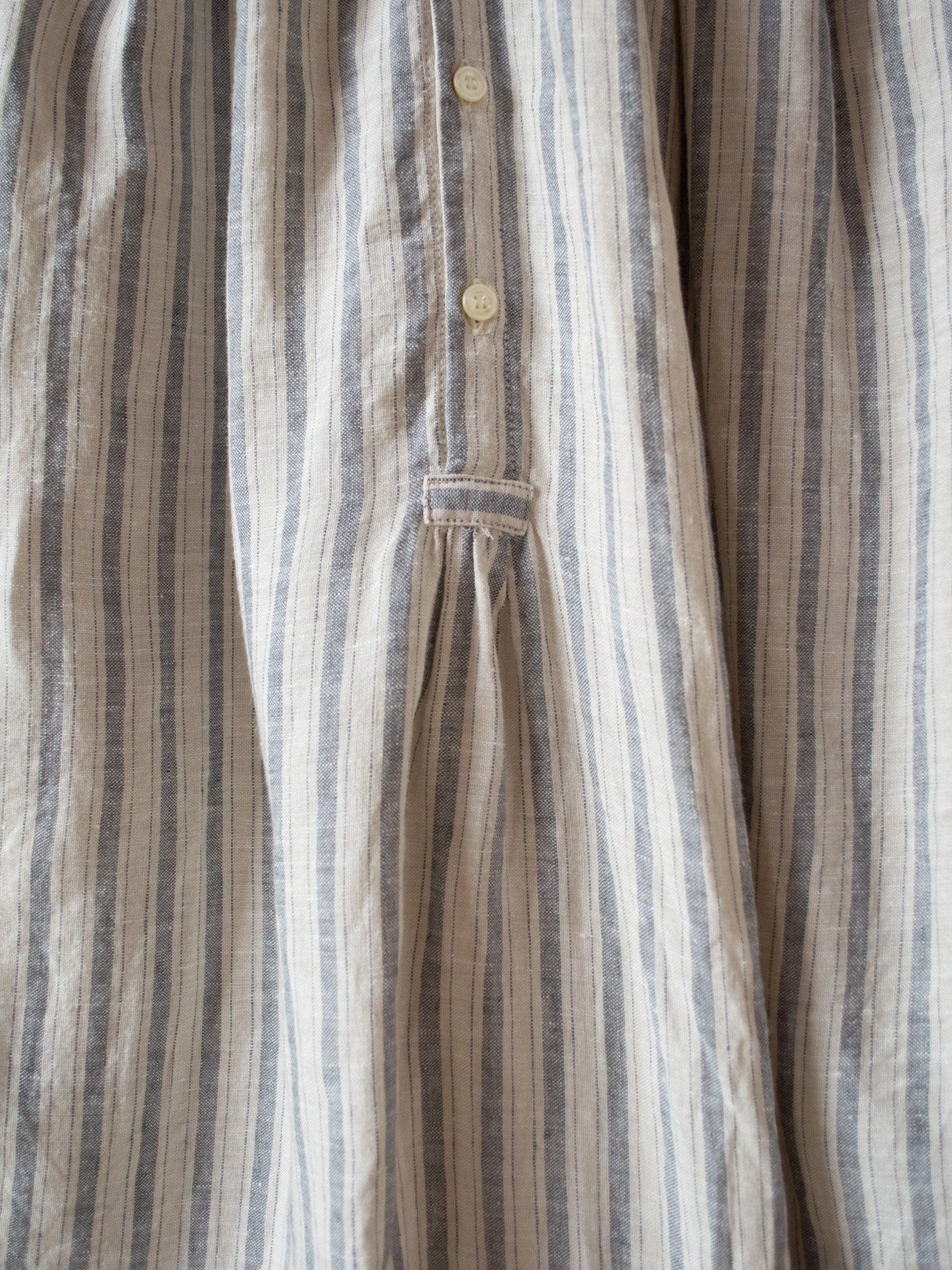 Namu Shop - Veritecoeur Linen Balloon Striped Shirt