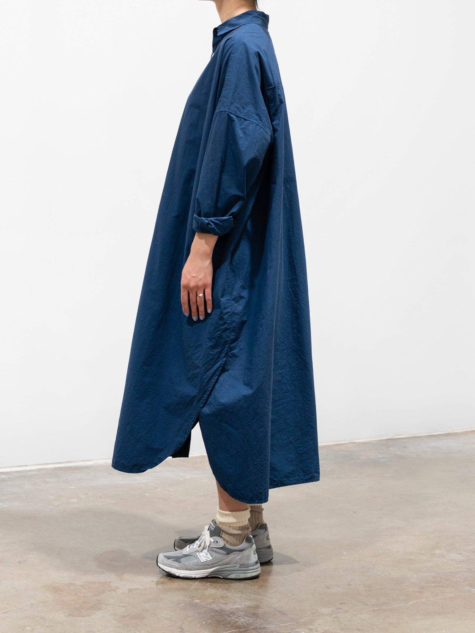 Namu Shop - Veritecoeur Long Shirt Dress - Navy