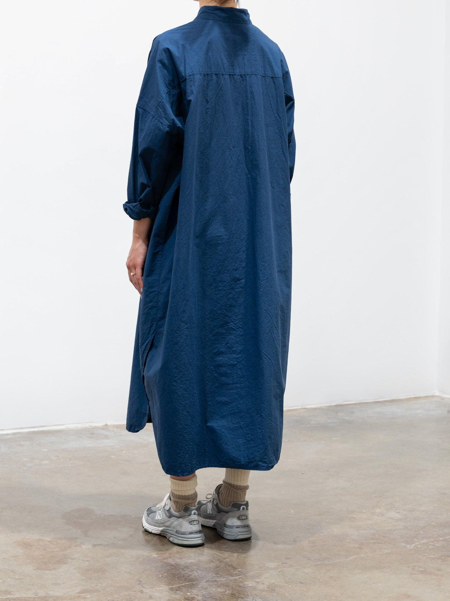 Namu Shop - Veritecoeur Long Shirt Dress - Navy