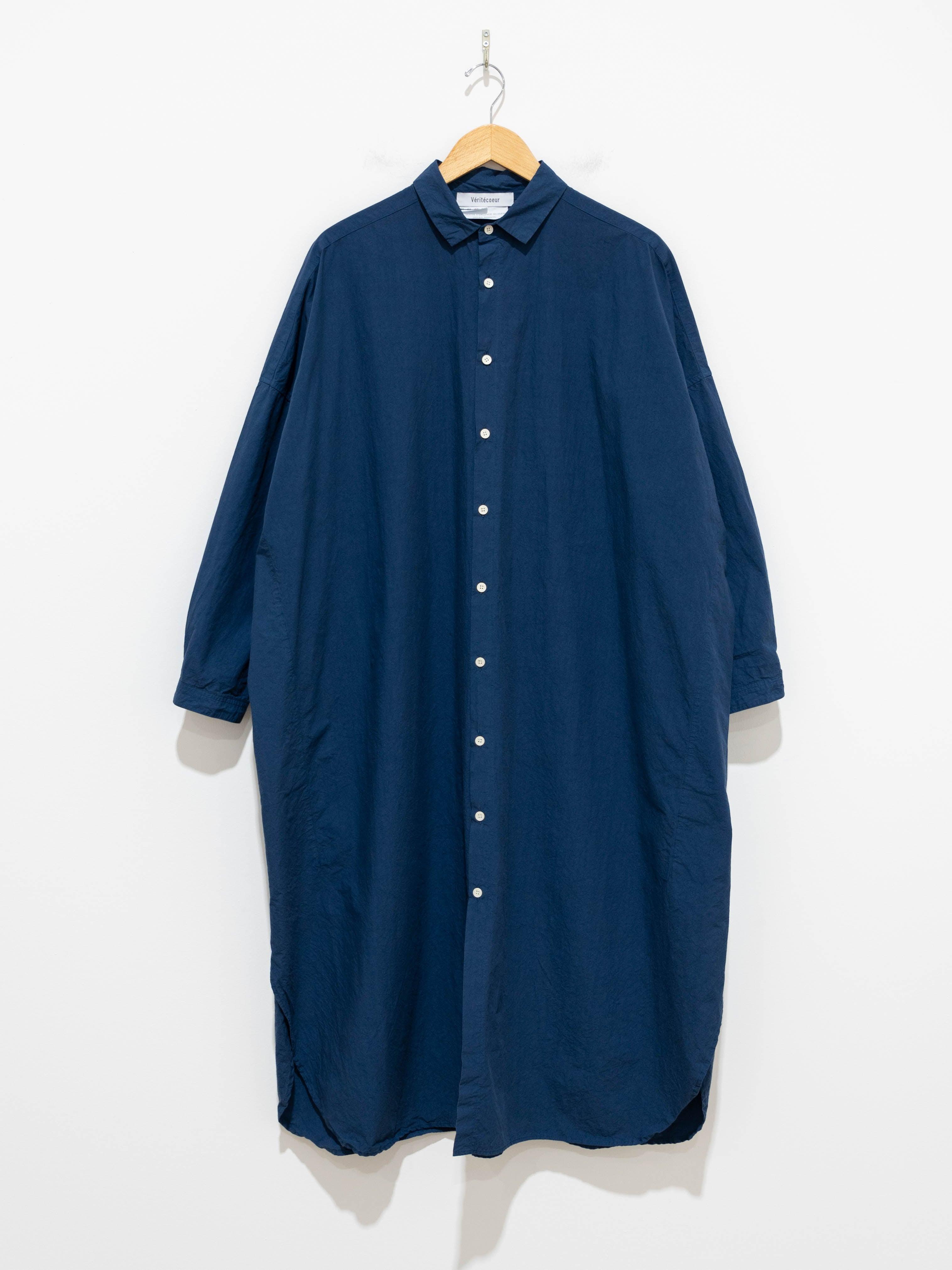 Namu Shop - Veritecoeur Long Shirt Dress - Navy