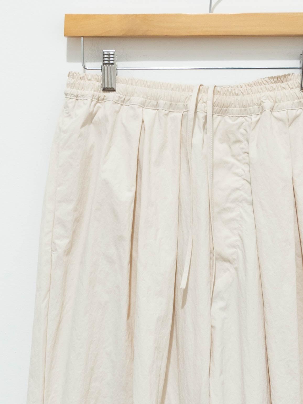Namu Shop - Veritecoeur Recycled Nylon Tucked Pants - Cream