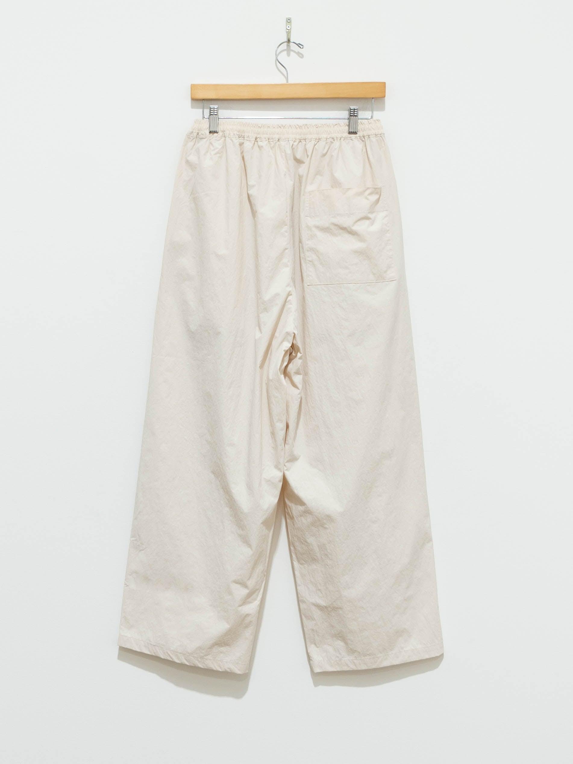 Namu Shop - Veritecoeur Recycled Nylon Tucked Pants - Cream