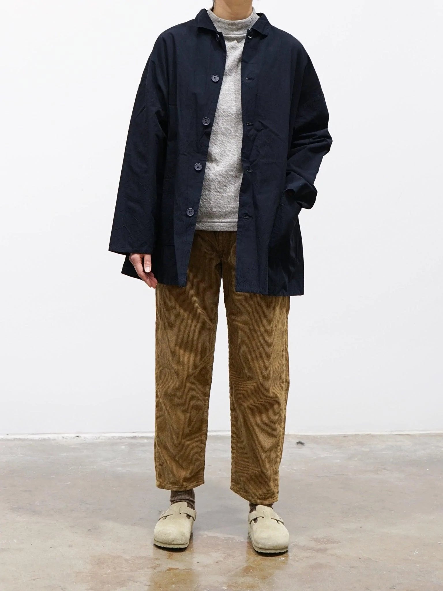 Namu Shop - Veritecoeur Relaxed Chore Jacket - Dark Navy