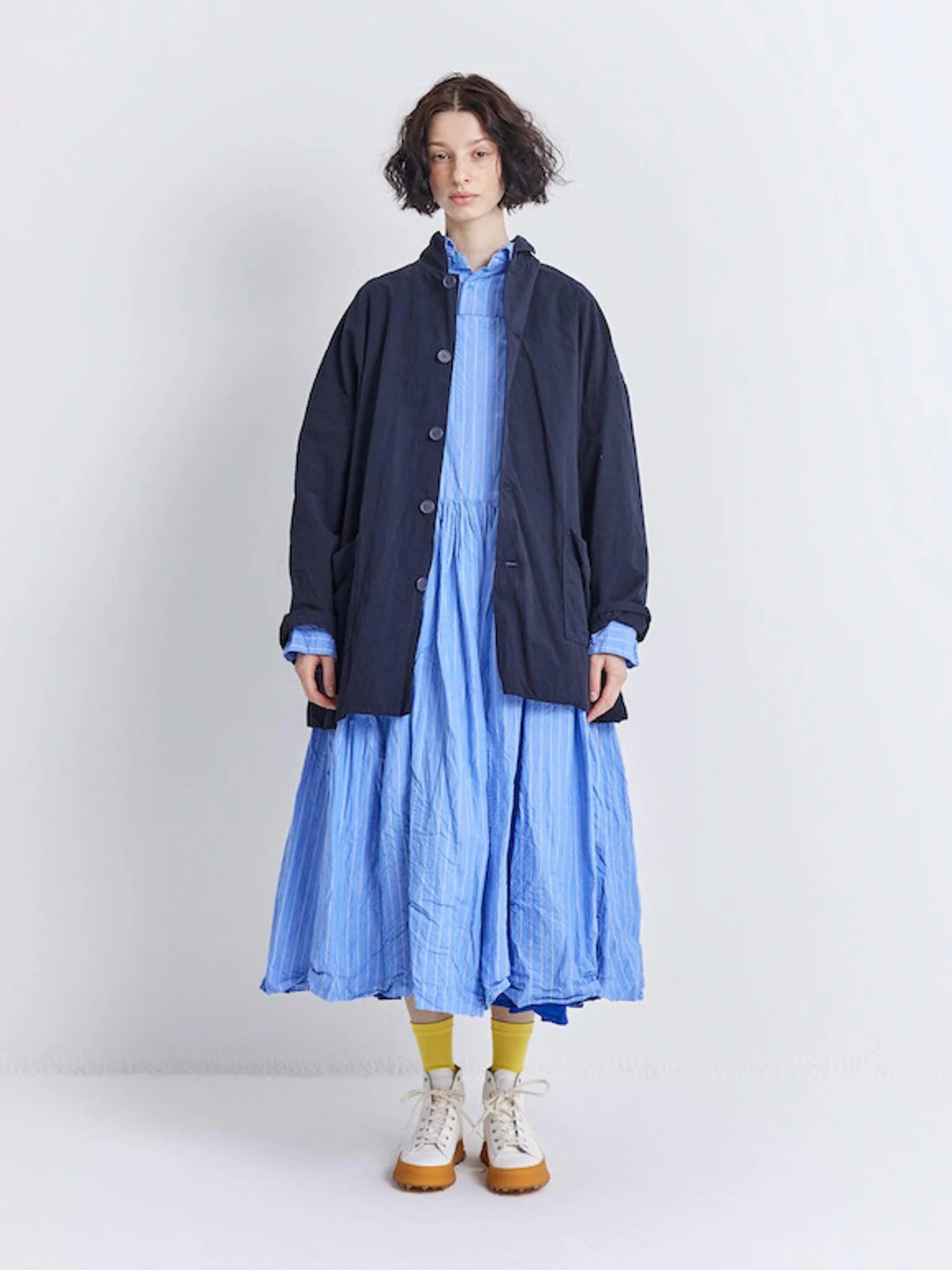 Namu Shop - Veritecoeur Relaxed Chore Jacket - Dark Navy