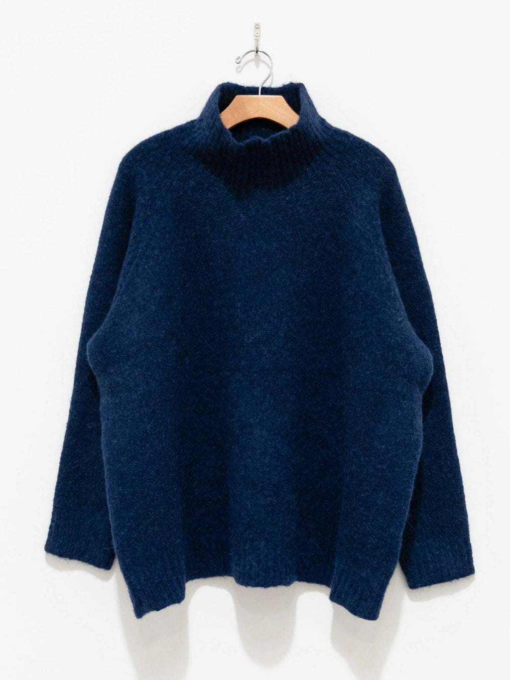 Namu Shop - Veritecoeur Shaggy Turtleneck Knit - Navy