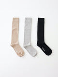 Namu Shop - Veritecoeur Stretchy Socks - Beige, Gray, Black