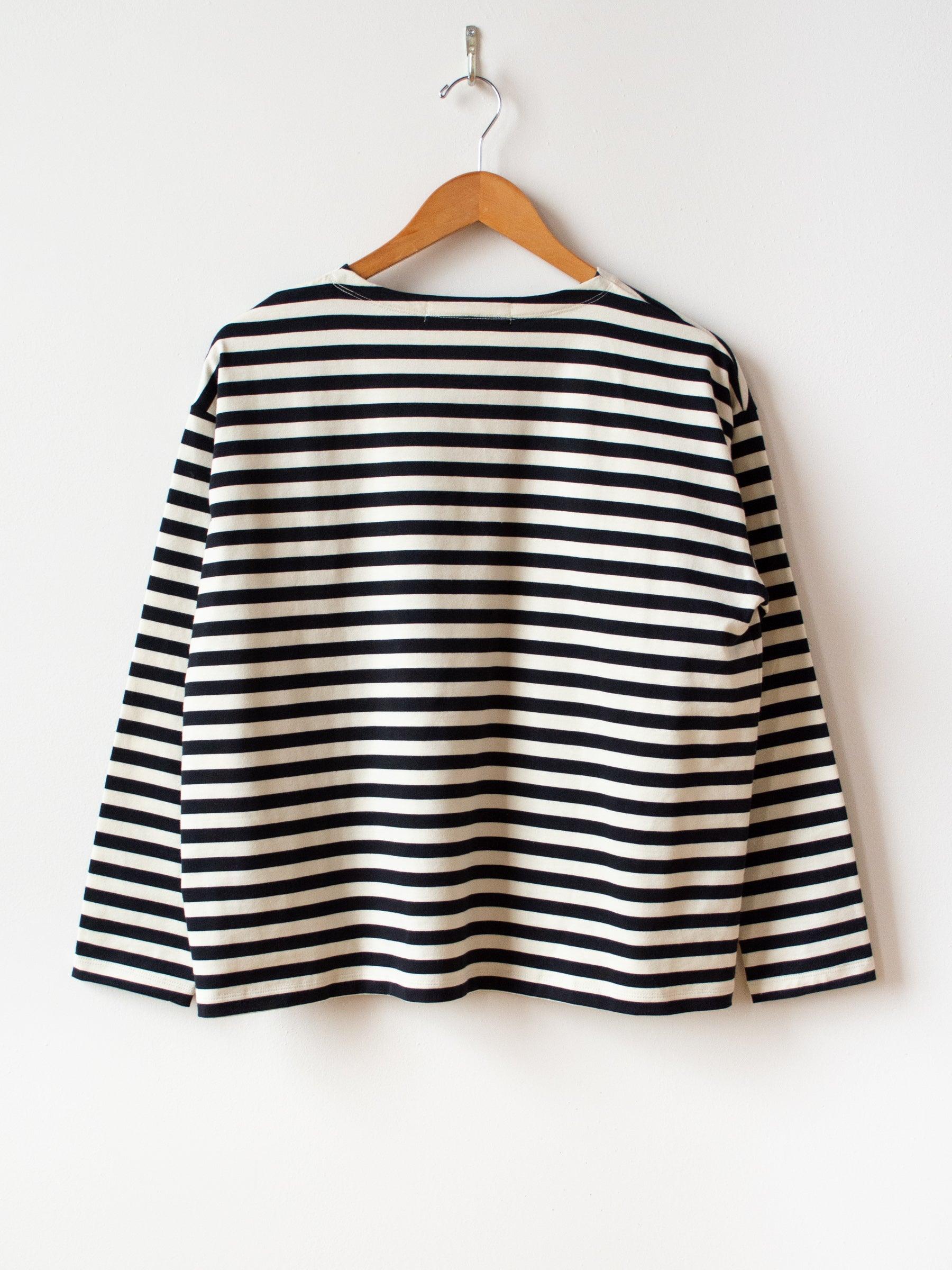 Namu Shop - Veritecoeur Striped Tee - Sand x Black