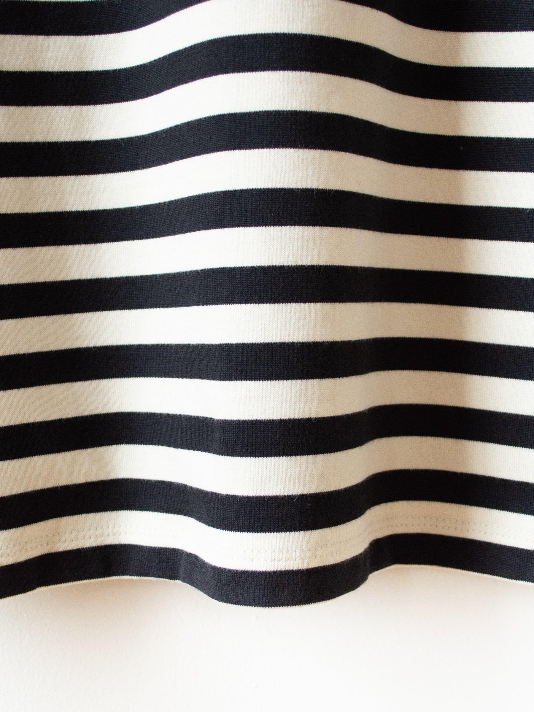 Namu Shop - Veritecoeur Striped Tee - Sand x Black