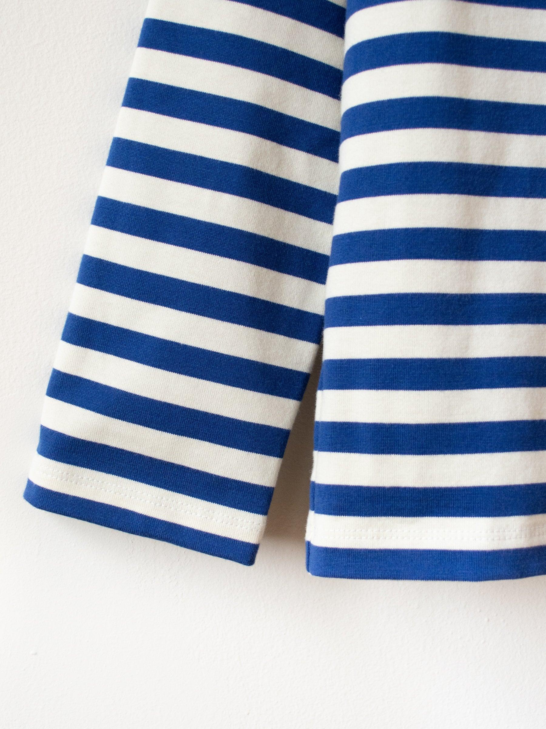 Namu Shop - Veritecoeur Striped Tee - Sand x Blue