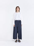 Namu Shop - Veritecoeur Typewriter Cotton Drawstring Pants - Charcoal