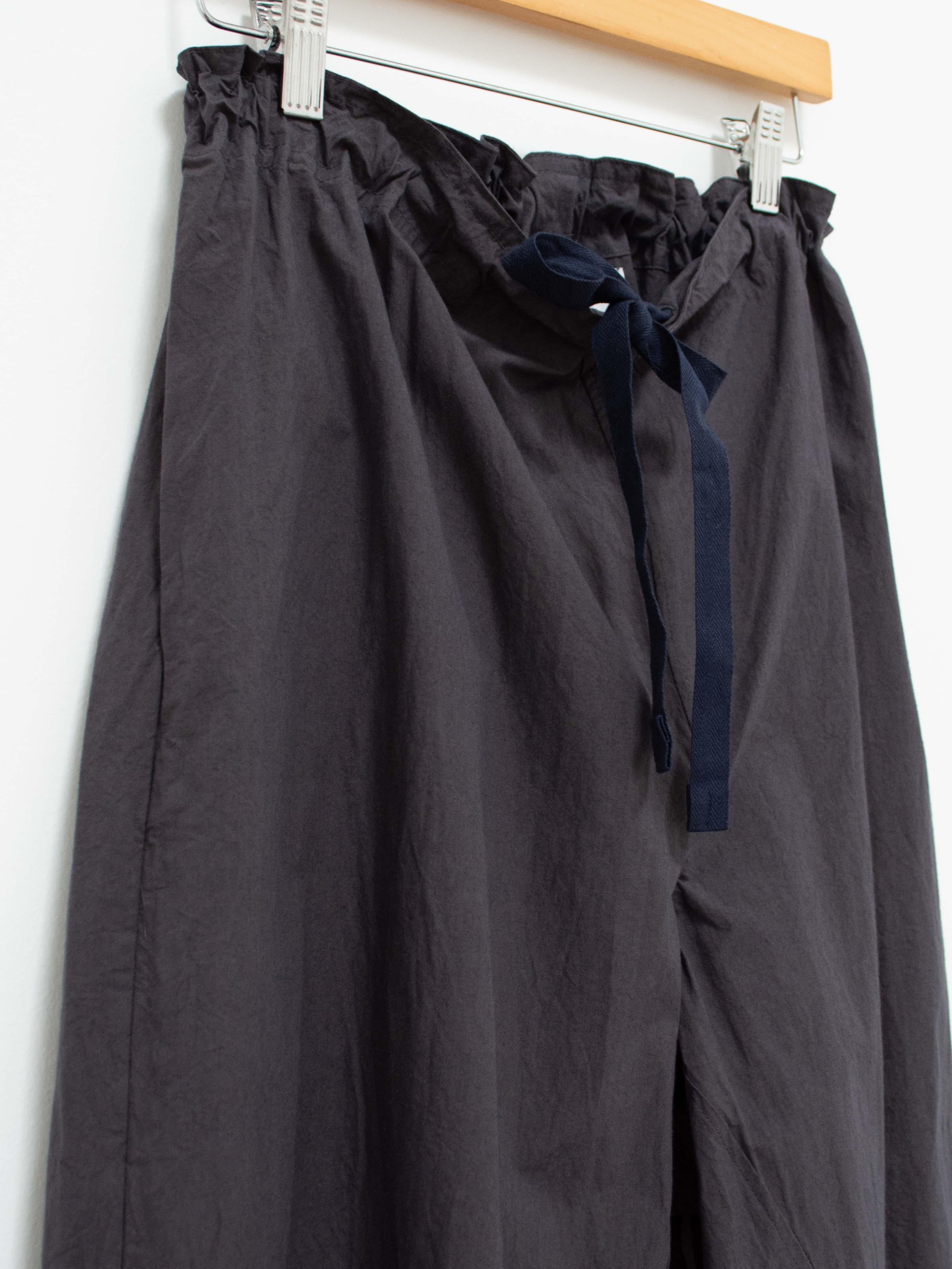 Namu Shop - Veritecoeur Typewriter Cotton Drawstring Pants - Charcoal