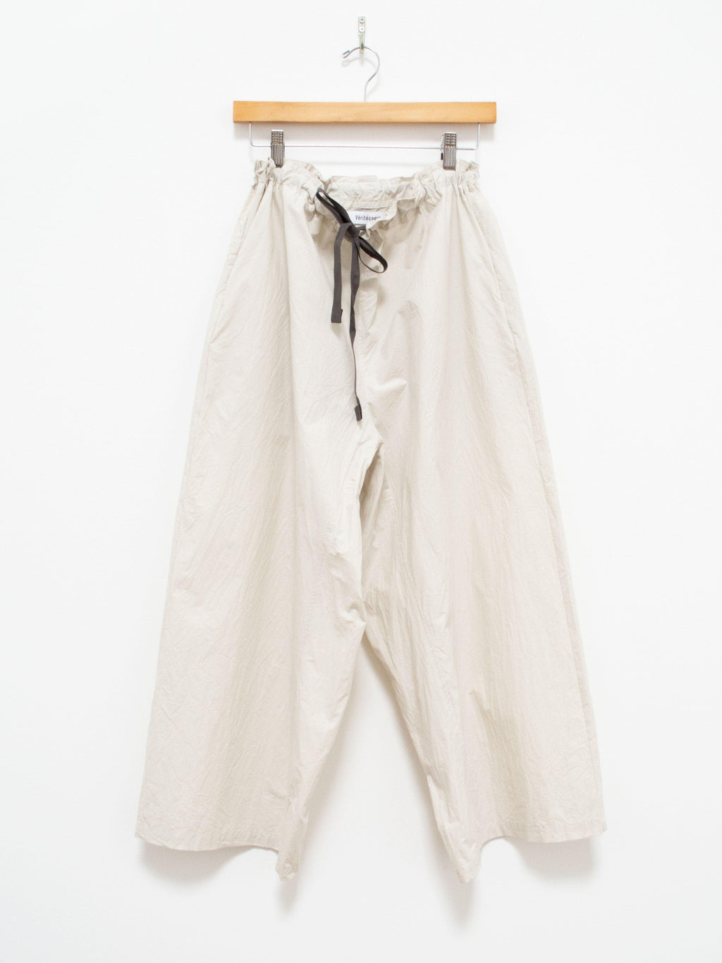 Namu Shop - Veritecoeur Typewriter Cotton Drawstring Pants - Ice