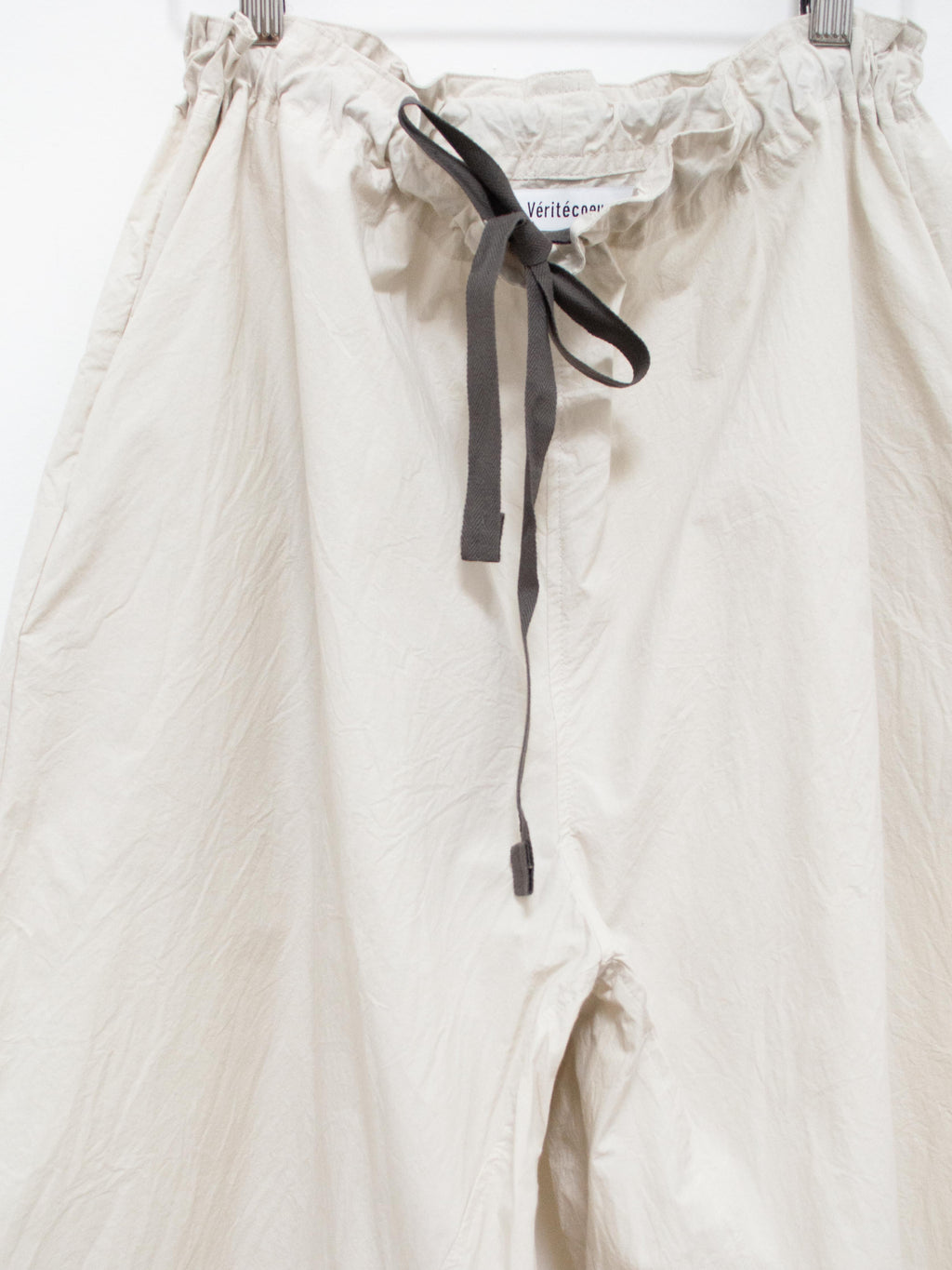 Namu Shop - Veritecoeur Typewriter Cotton Drawstring Pants - Ice