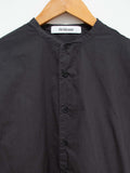 Namu Shop - Veritecoeur Typewriter Cotton Gather Back Shirt - Charcoal