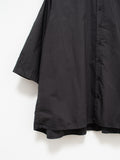 Namu Shop - Veritecoeur Typewriter Cotton Gather Back Shirt - Charcoal