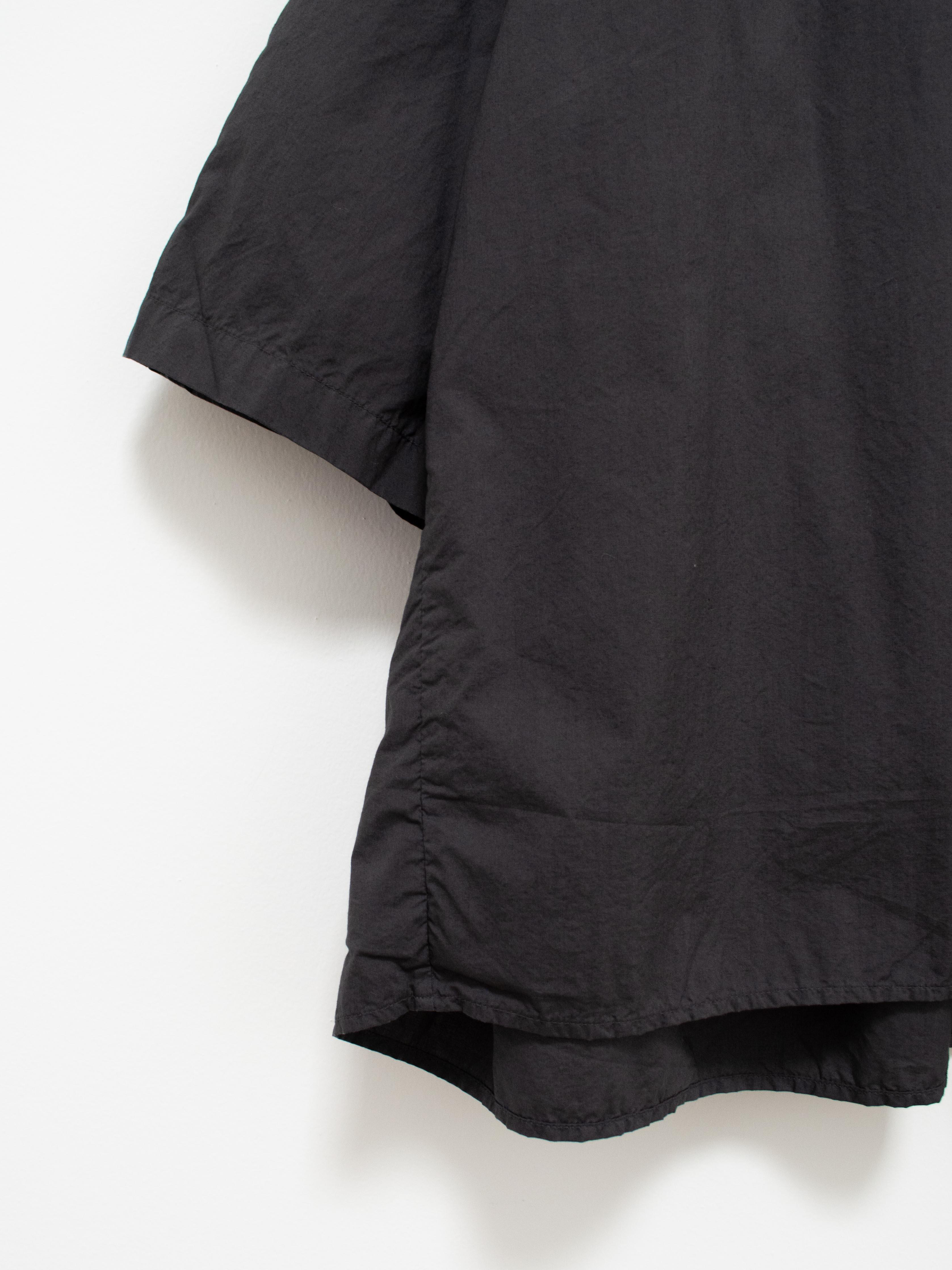 Namu Shop - Veritecoeur Typewriter Cotton Gather Back Shirt - Charcoal