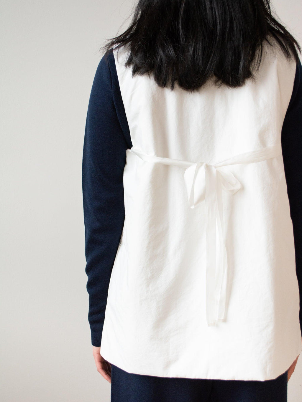 Namu Shop - Veritecoeur Typewriter Cotton Padded Vest - White