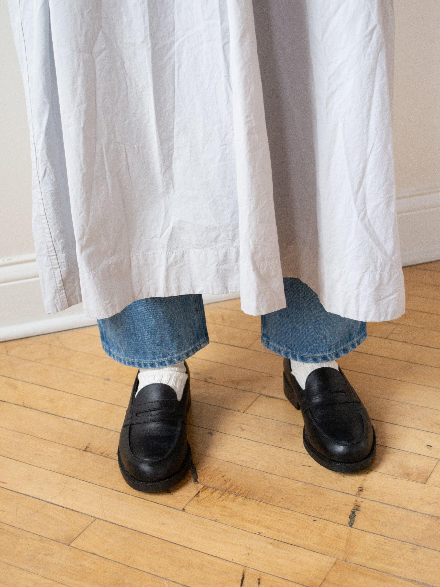 Namu Shop - Veritecoeur Typewriter Cotton Shirt Dress - Ash