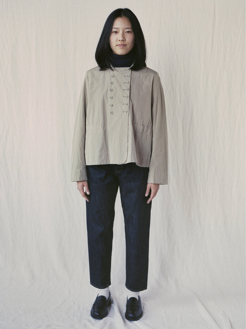 Namu Shop - Veritecoeur Typewriter Cotton Shirt Jacket