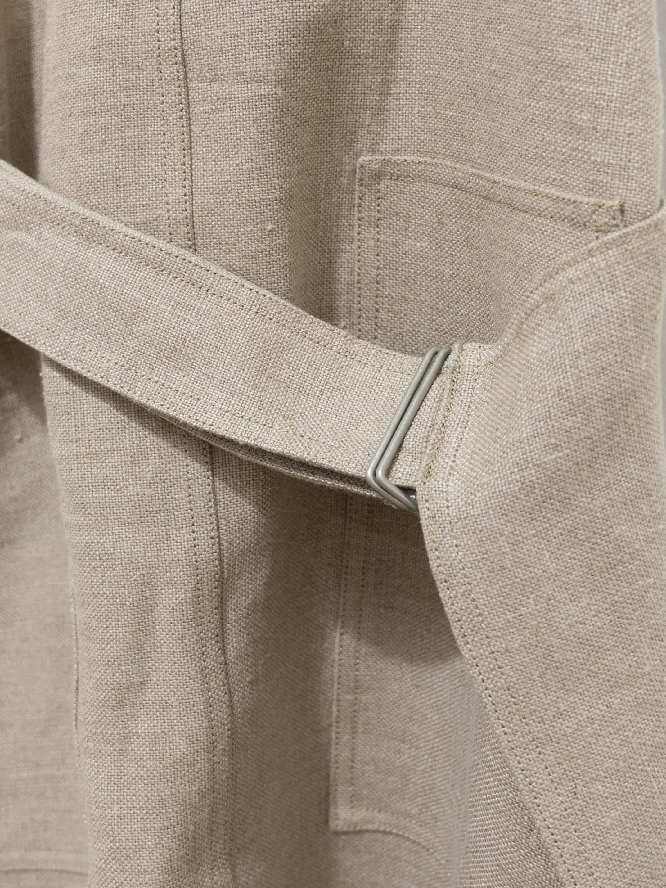 Namu Shop - Yleve Linen Canvas Apron Dress - Natural