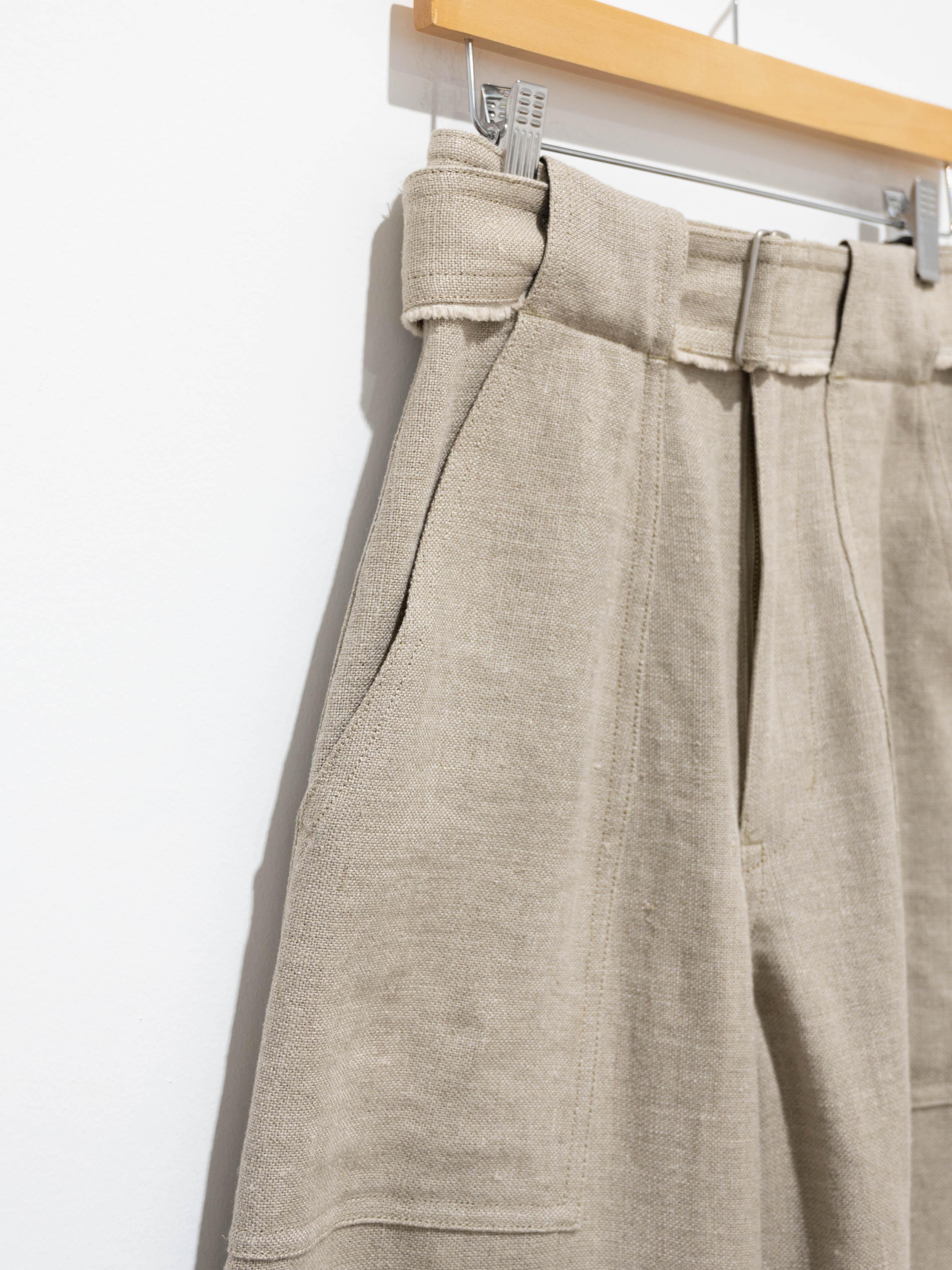 Namu Shop - Yleve Linen Canvas Trouser - Natural
