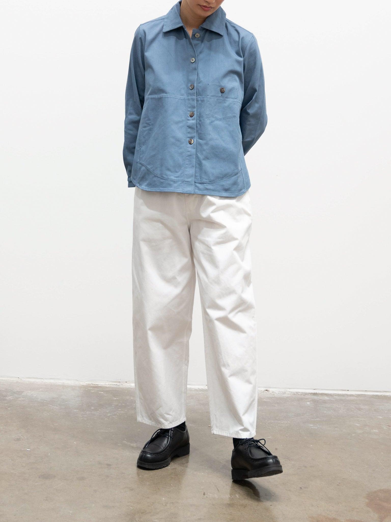 Namu Shop - Yleve Organic Cotton Chino Easy Trousers - White