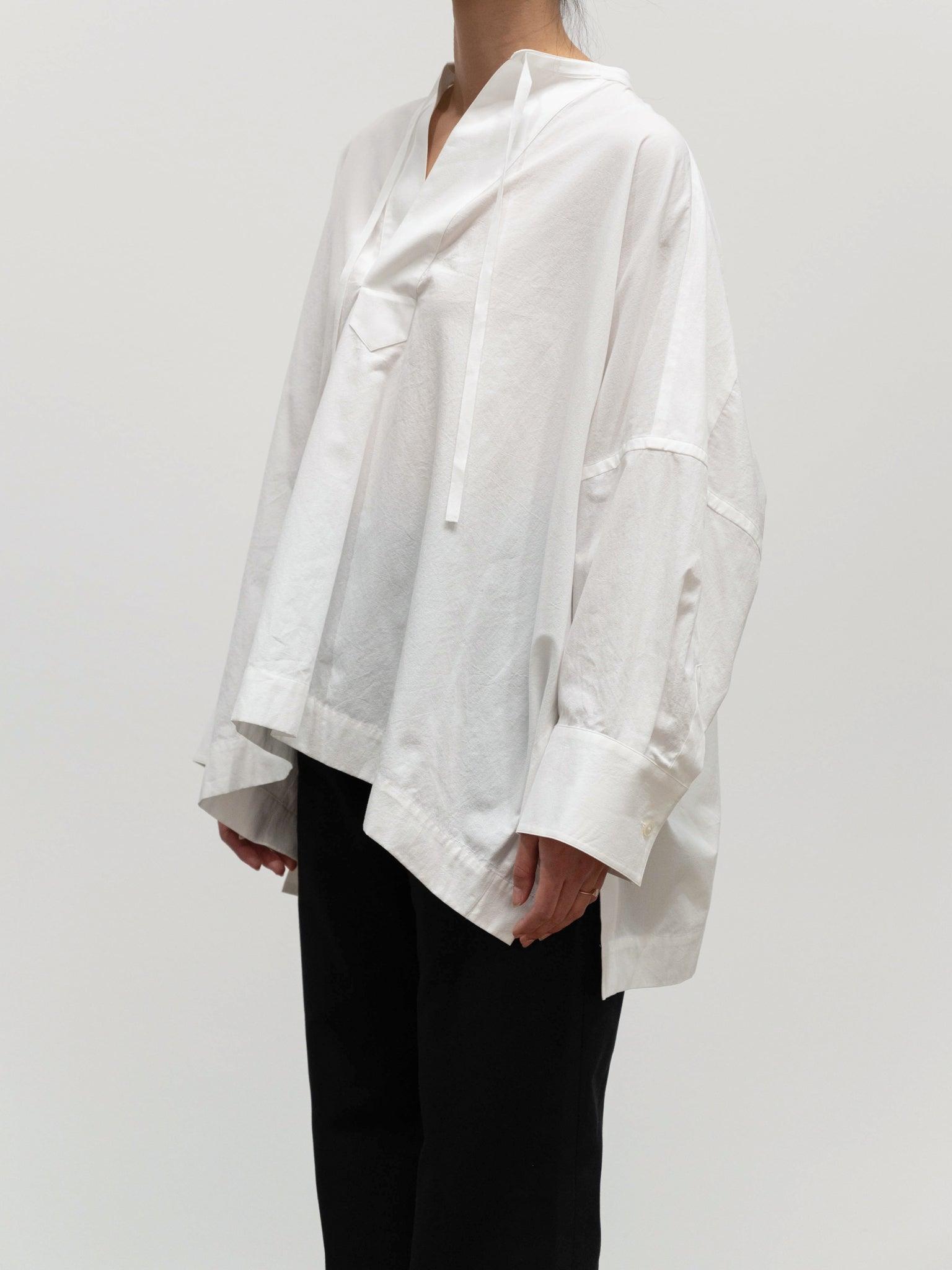 Namu Shop - Yleve Organic Cotton Poncho Shirt - White