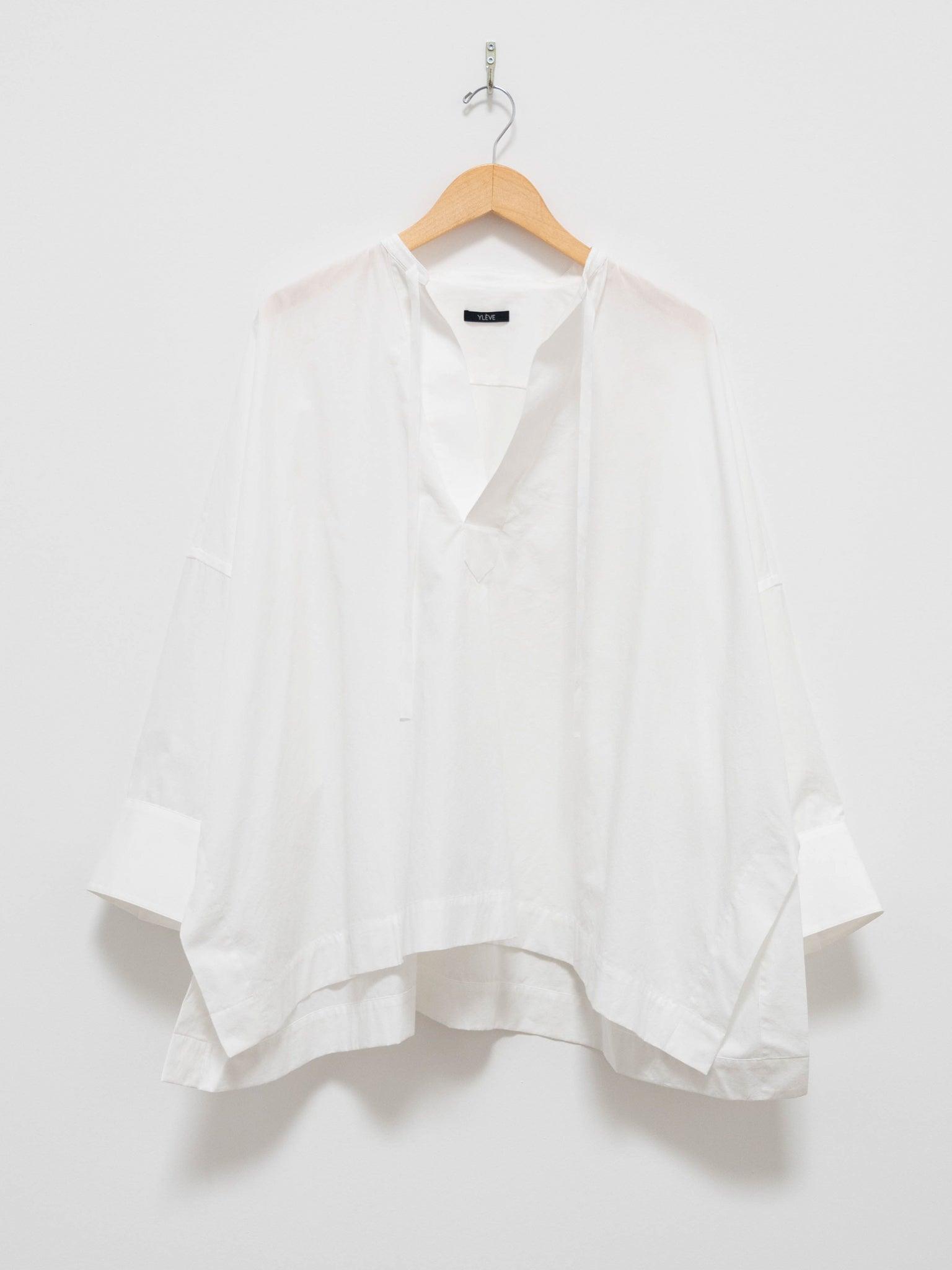 Namu Shop - Yleve Organic Cotton Poncho Shirt - White