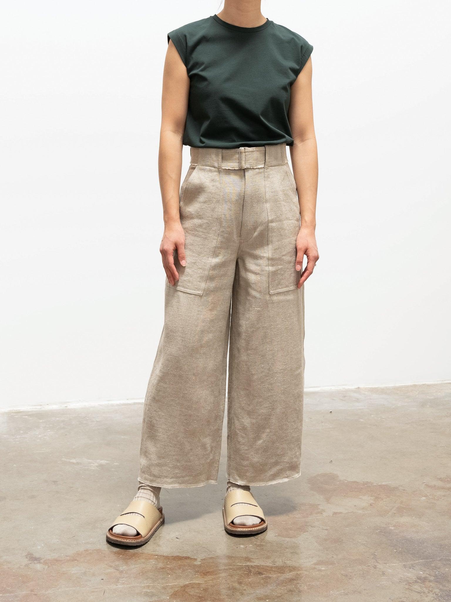 Namu Shop - Yleve Organic Cotton Sleeveless Tee - Slate Green