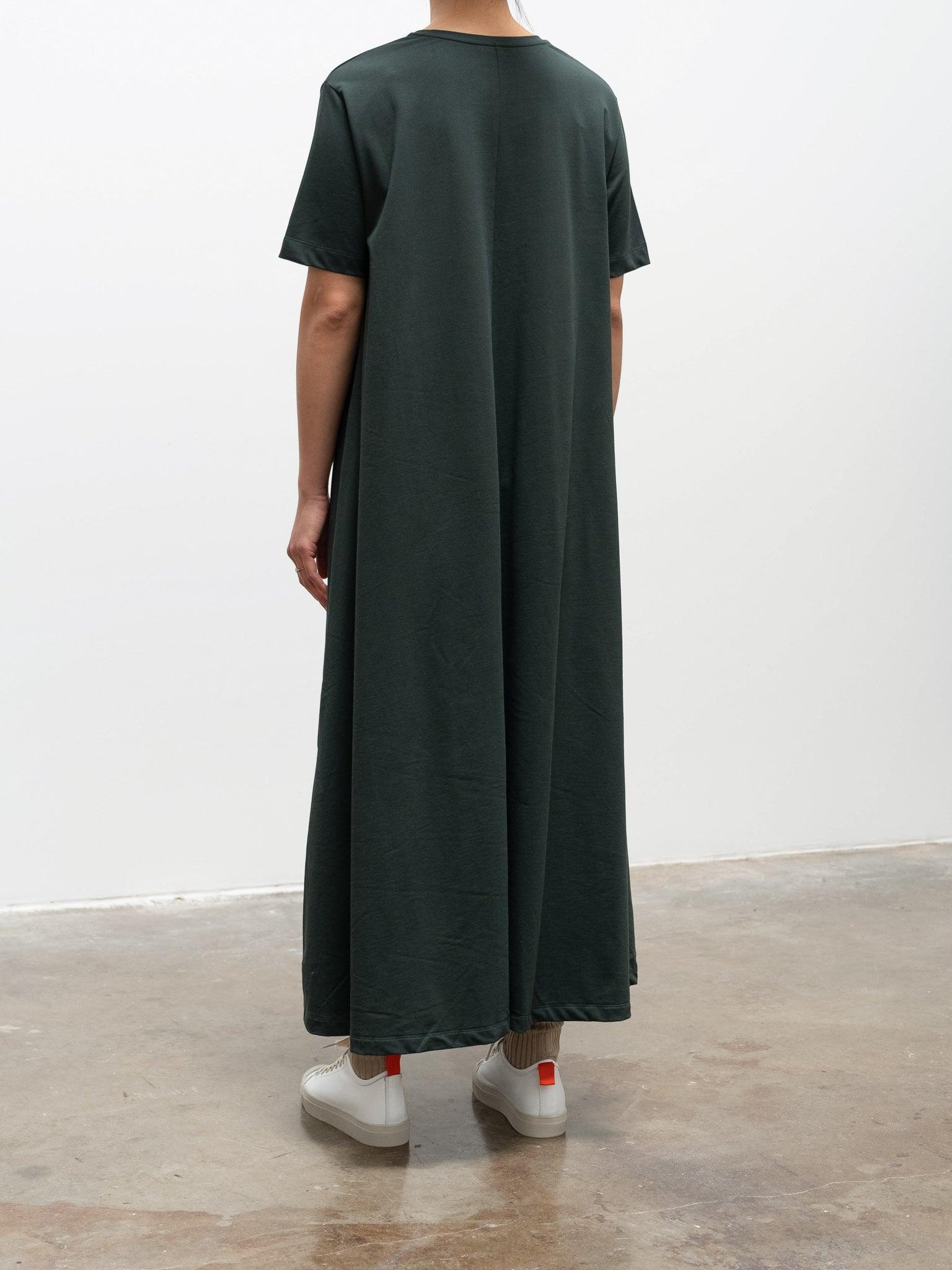 Organic Cotton S/S Dress - Slate Green Organic Cotton S/S Dress - Slate Green