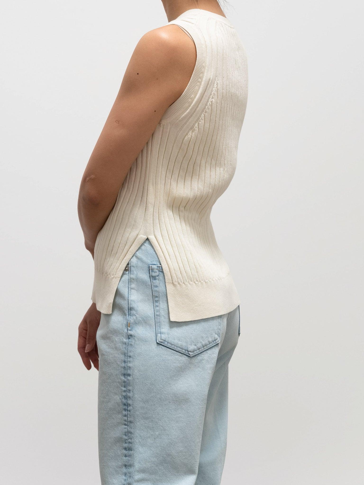 Namu Shop - Yleve Pima Cotton Rib Knit - Latte