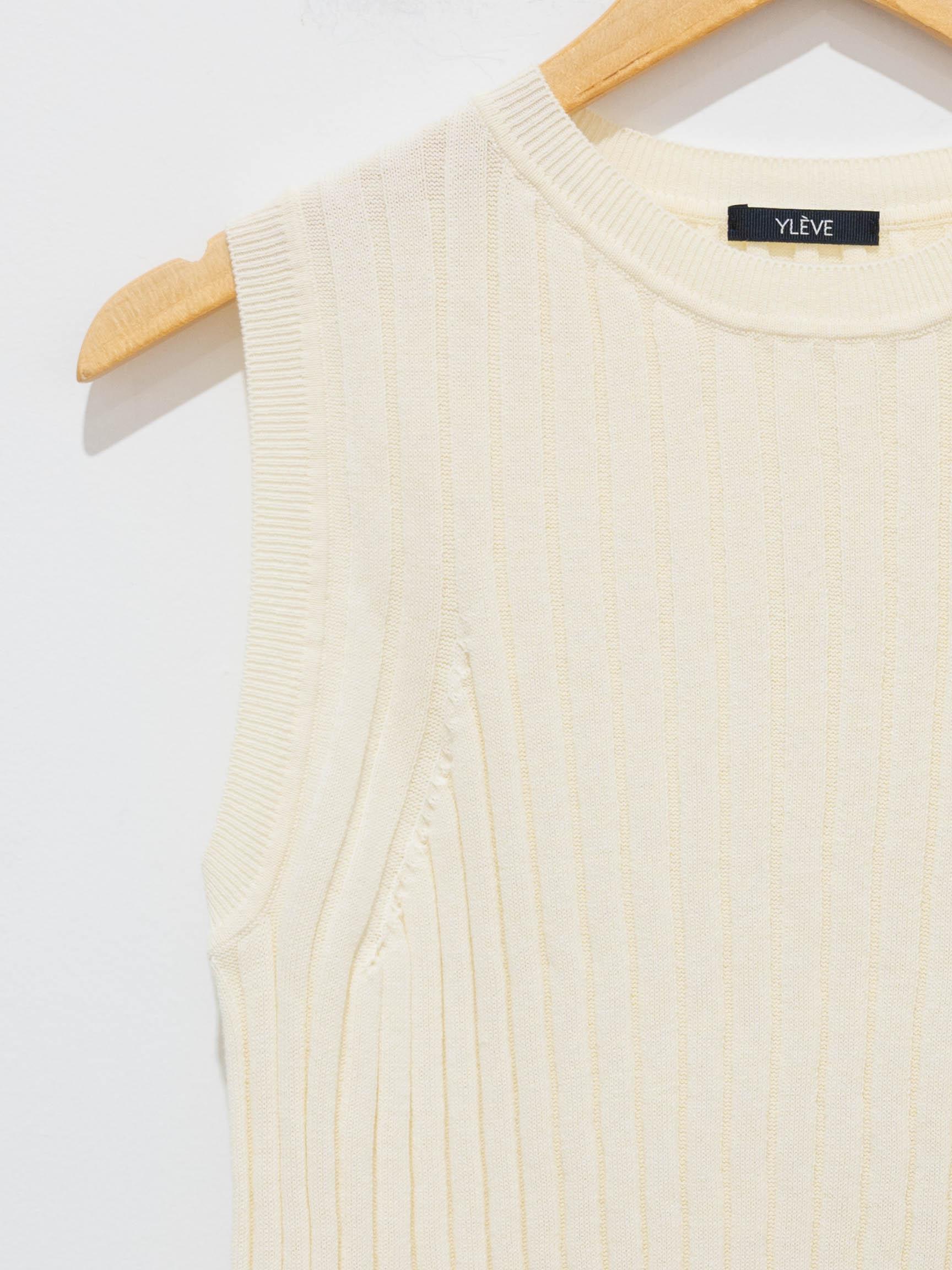 Namu Shop - Yleve Pima Cotton Rib Knit - Latte