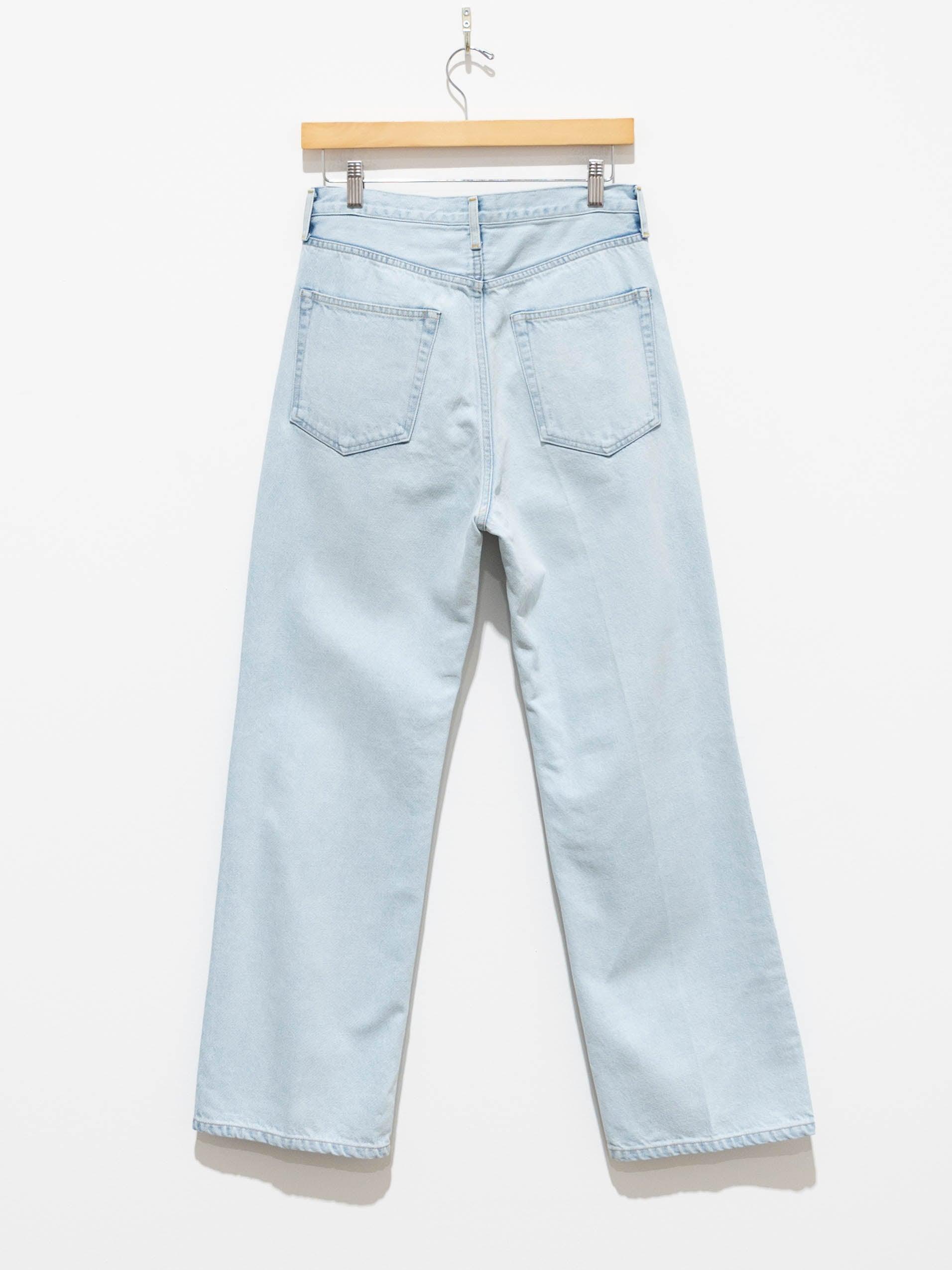 Namu Shop - Yleve Pressed Straight Denim - Ice Indigo