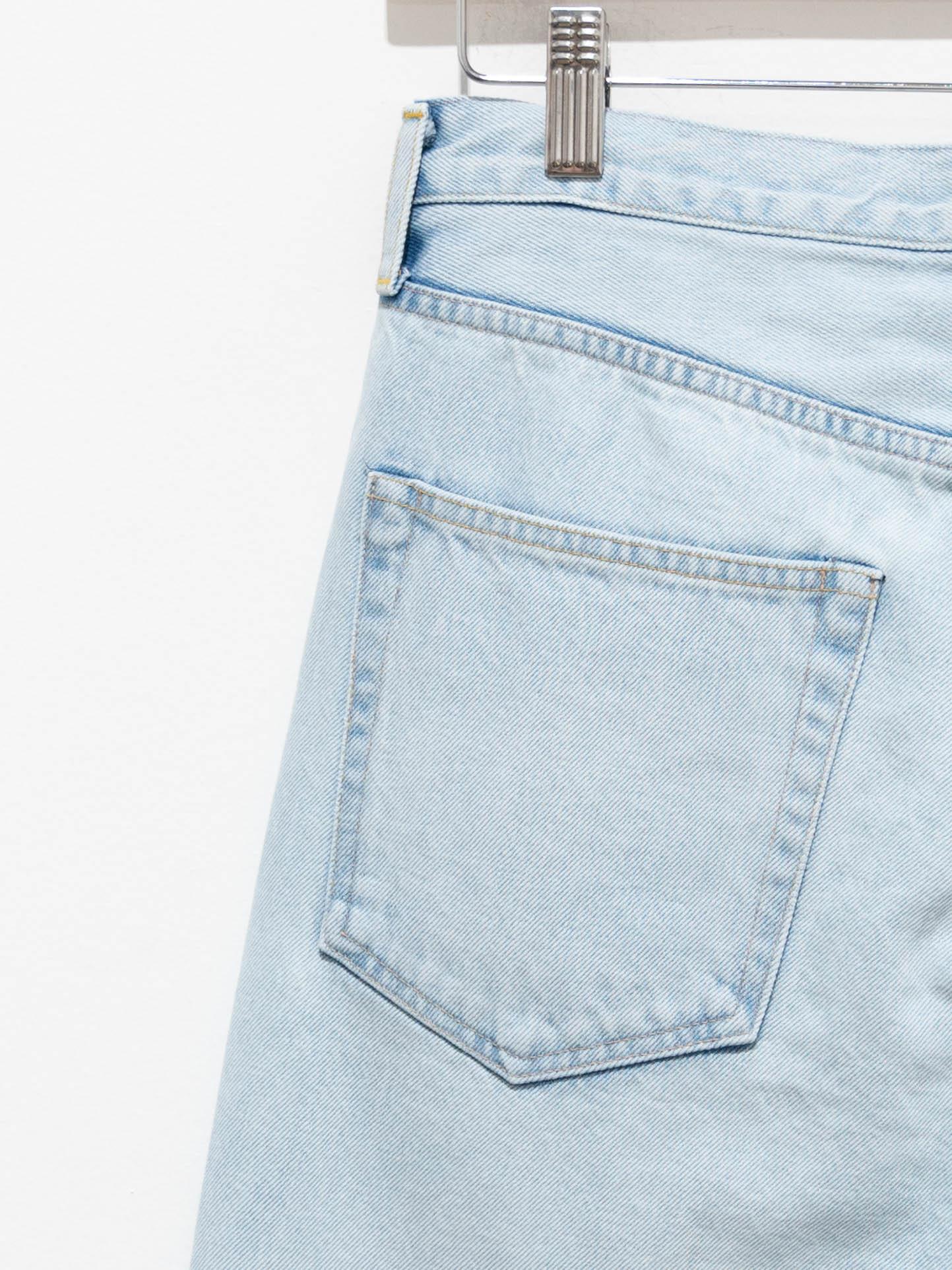 Namu Shop - Yleve Pressed Straight Denim - Ice Indigo